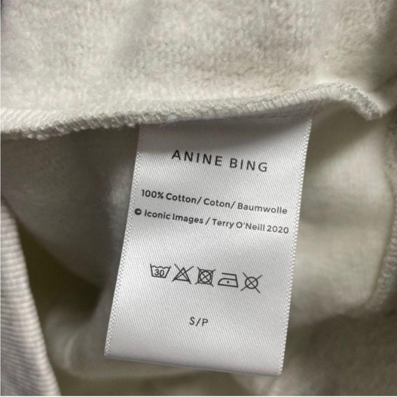 NWT Anine Bing Sport Harvey Oversized Sweatshirt Hoodie in Heather Gray Size S - Picture 11 of 13